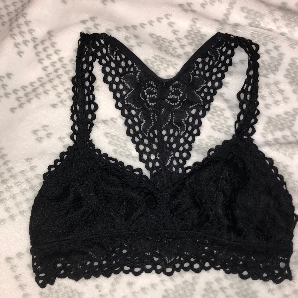 AERIE Black bralette xsmall w/o pads